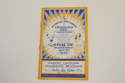 Lot 123 - FA CUP FINAL 1929, Bolton Wanderers v Portsmouth