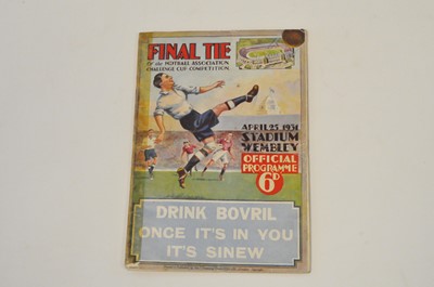 Lot 125 - FA CUP FINAL 1931, Birmingham v West Brommich...