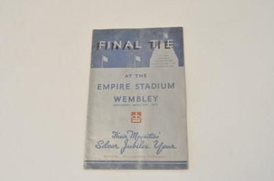 Lot 129 - FA CUP FINAL 1935, Sheffield Wednesday v West...