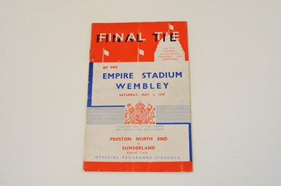 Lot 131 - FA CUP FINAL 1937, Preston North End v Sunderland