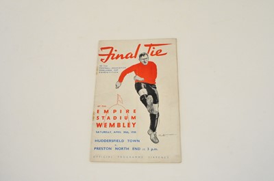 Lot 132 - FA CUP FINAL 1938, Huddersfield Town v Preston...