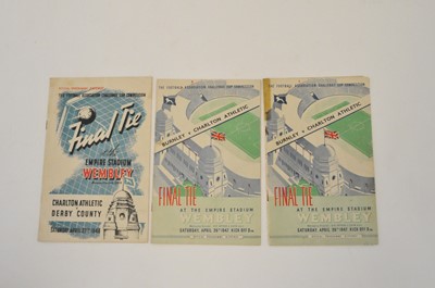 Lot 137 - FA CUP FINAL 1946, Charlton Athletic v Derby...