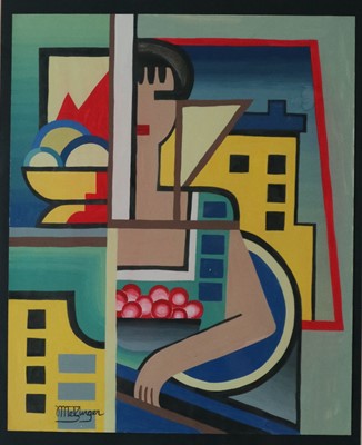 Lot 103 - Manner of Jean Metzinger, Abstract Composition