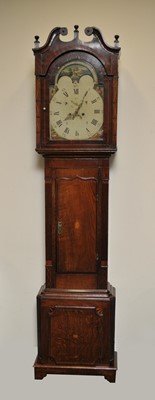 Lot 293 - A 19th century oak and mahogany veneered...