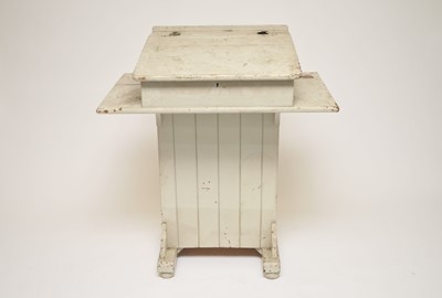 Lot 462 - An early 20th century painted pine clerk's...