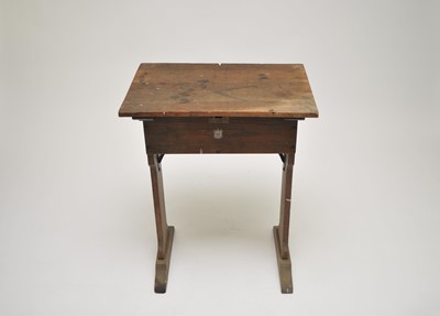 Lot 438 - A small late Victorian oak lectern/desk, with...