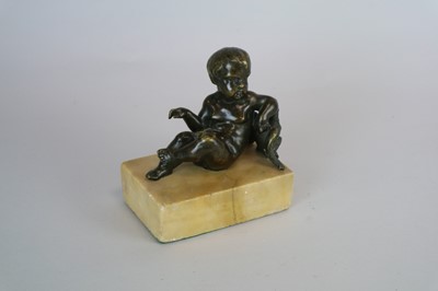 Lot 260 - A small 19th century bronze study of a...
