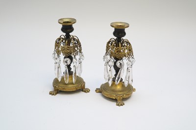 Lot 235 - A pair of late 19th century French bronze and...