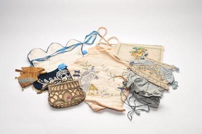 Lot 287 - A small mixed collection of antique textiles...