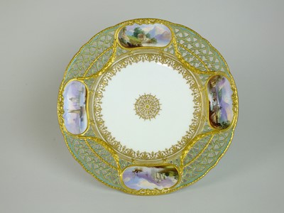 Lot 282 - Copeland porcelain cabinet plate, circa 1870