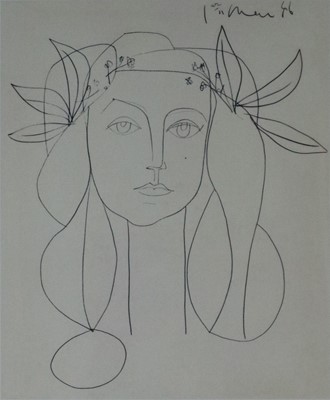 Lot 109 - After Pablo Picasso (1881-1973), Francoise with Garland