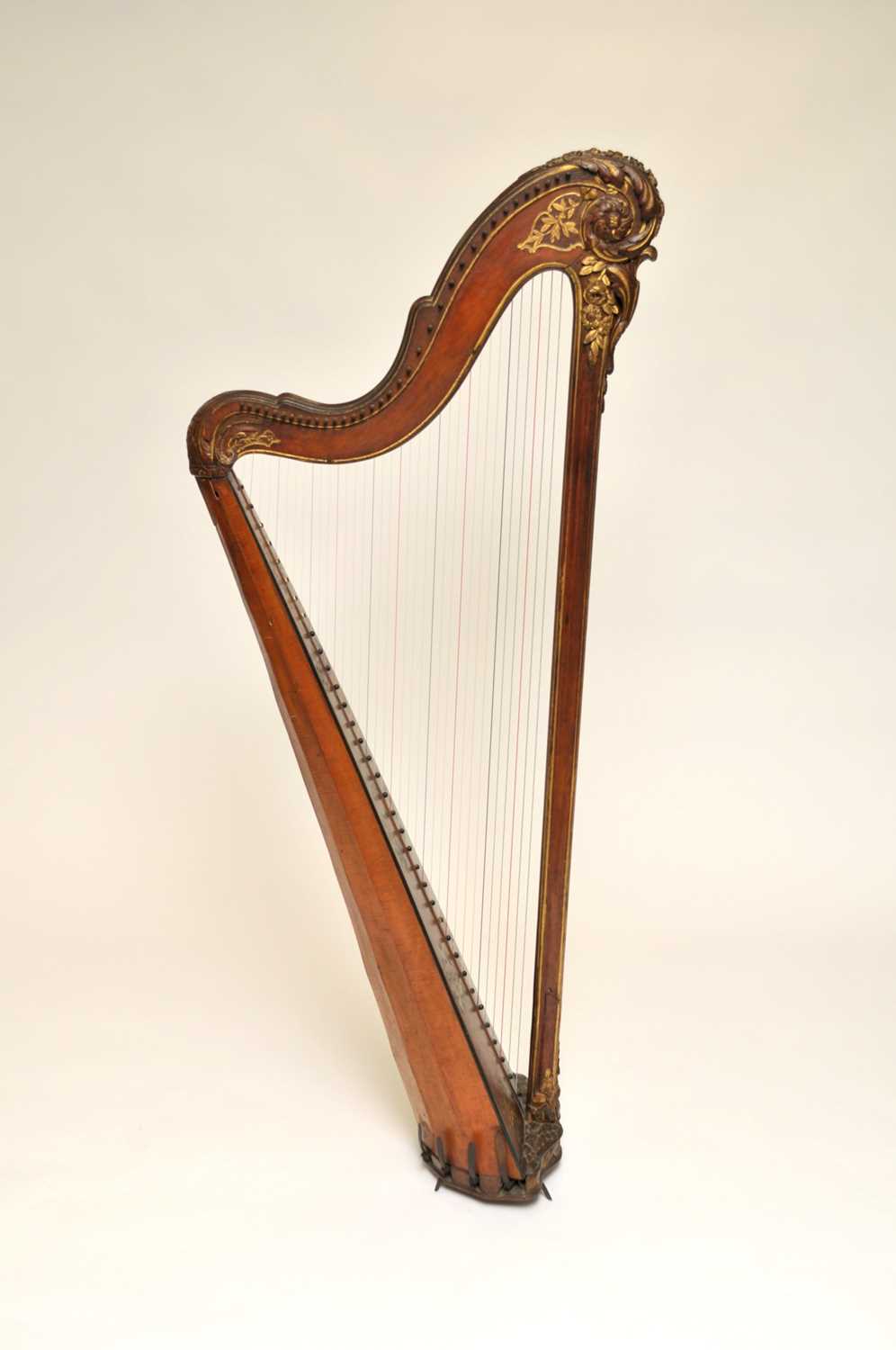 Lot 415 - A good 18th century French harp by Walster, Paris