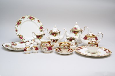 Lot 157 - Royal Albert 'Old Country Roses' and 'Lady Hamilton' tea services