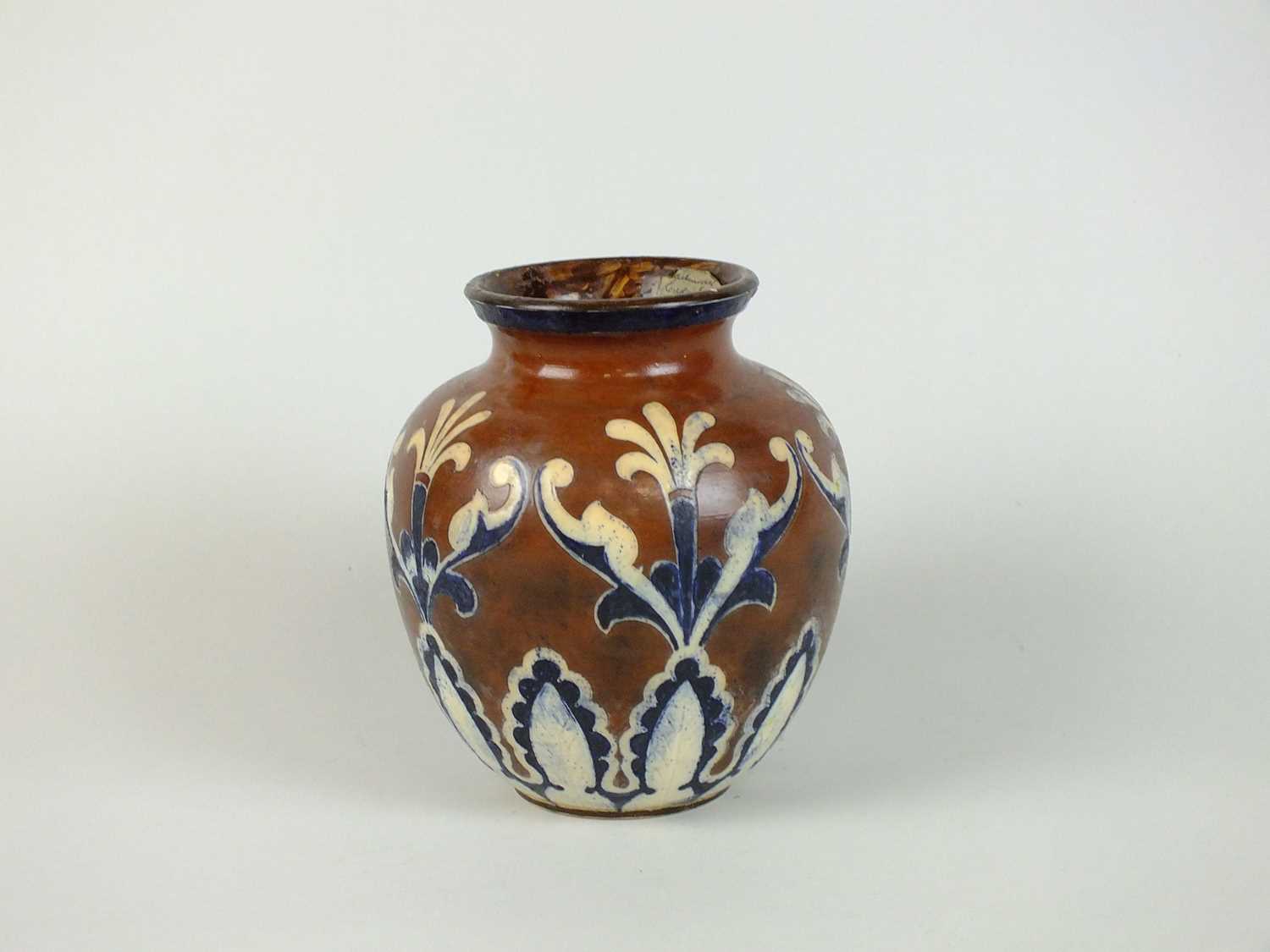 Lot 272 - Martin Brothers stoneware vase, dated 1896