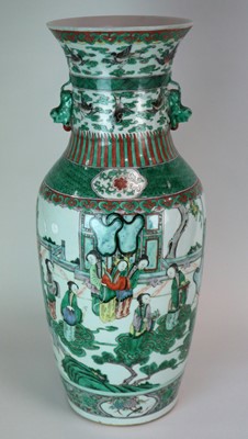 Lot 220 - A large 19th century Chinese famille verte...