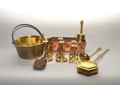 Lot 307 - A collection of 19th century and later metal...