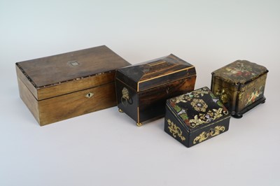 Lot 237 - A small 19th century coromandel veneered...