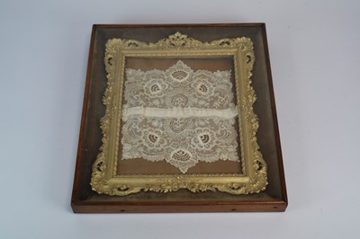 Lot 246 - A 19th century moulded gilt gesso frame, with...