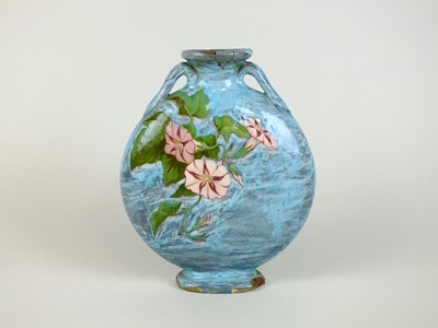 Lot 301 - A Joseph-Théodore Deck faience moon flask