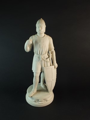 Lot 306 - Parian figure of Godfrey de Bouillon