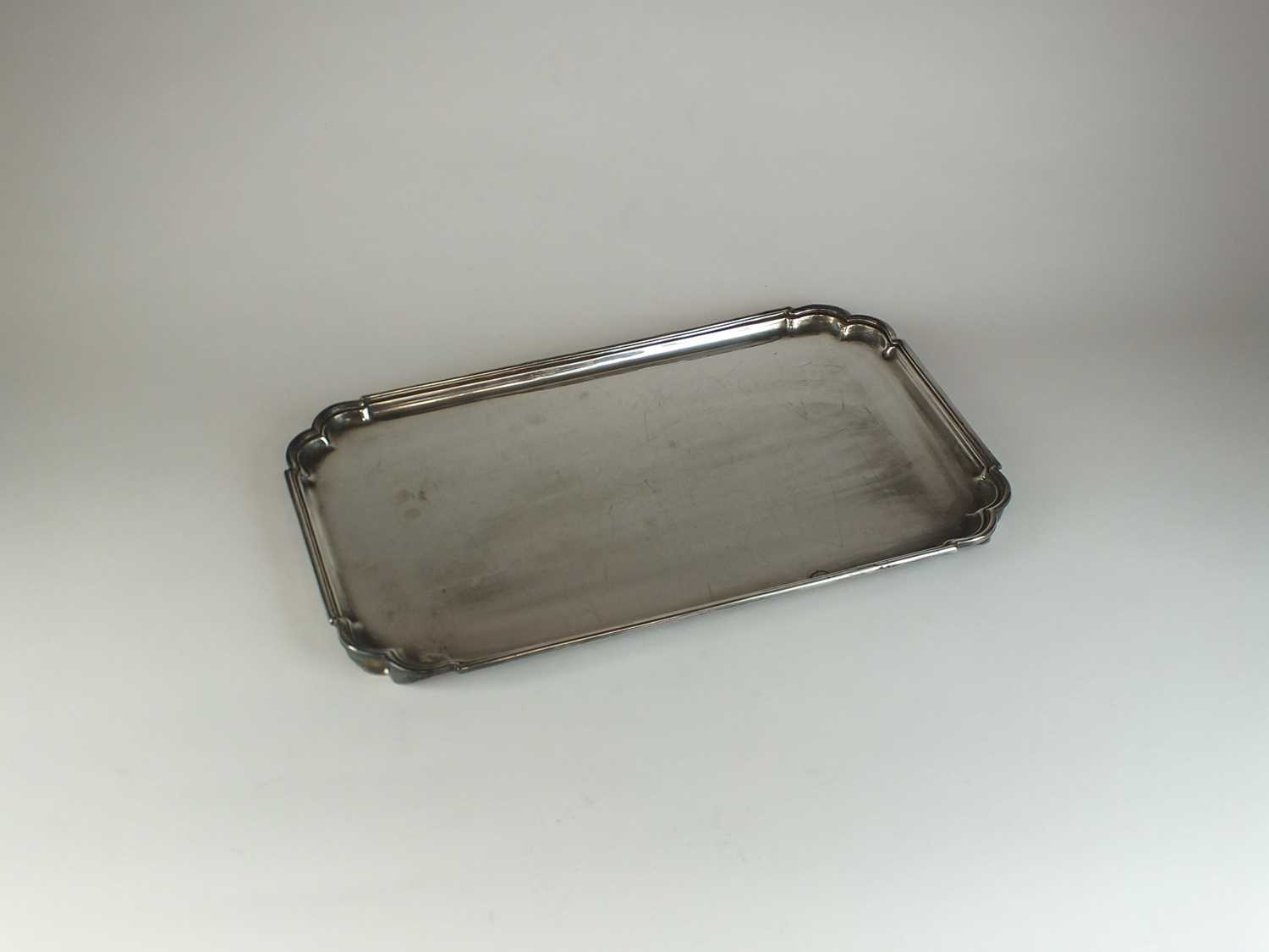 Lot 17 - A silver tray