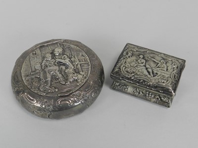 Lot 35 - Two silver boxes