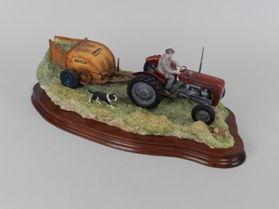 Lot 270 - Border Fine Arts 'Hay Turning' (Massey Ferguson and Wuffler)