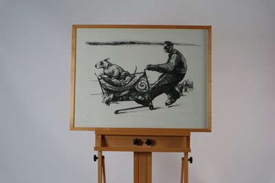 Lot 45 - Ray Richardson (British Contemporary), One Man, his Dog and their House