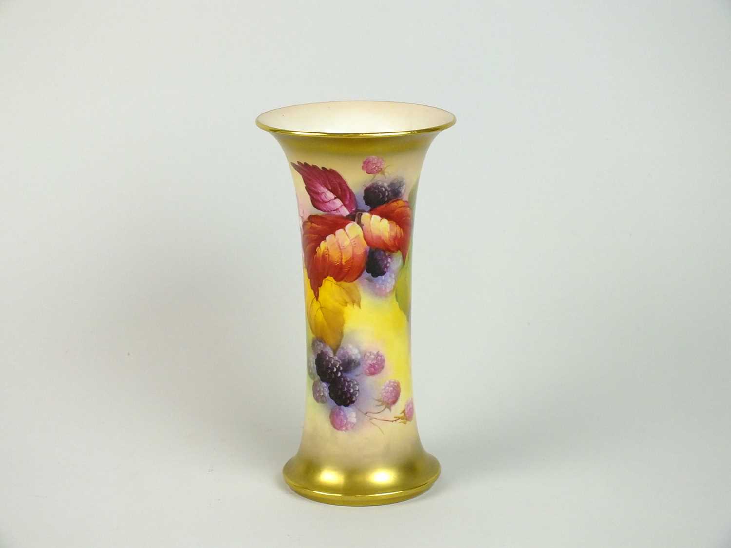 Lot 299 - Royal Worcester vase painted by Kitty Blake