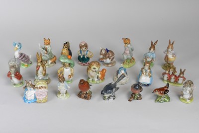 Lot 281 - A collection of Beswick Beatrix Potter figures and Beswick birds