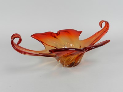 Lot 206 - Mid-20th century glass centrepiece