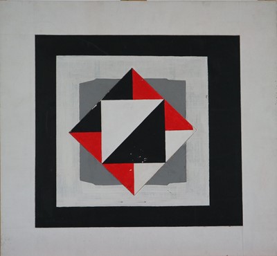 Lot 76 - George Holt (British 1924-2005), Group of Red and Black Abstract Works
