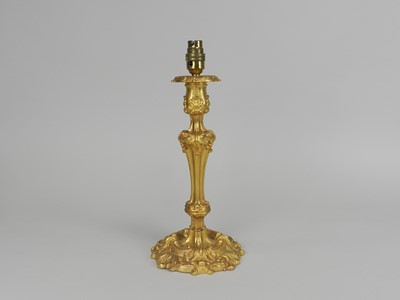 Lot 419 - A rococo style ormolu table lamp, 20th Century,...