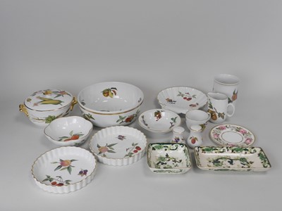 Lot 257 - Royal Worcester 'Evesham' tablewares and Mason's Ironstone 'Green Chartreuse'