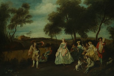 Lot 104 - English School (19th Century), A Fête Gallante Scene