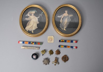 Lot 287 - Italian School (early 20th century) Two muses, watercolour