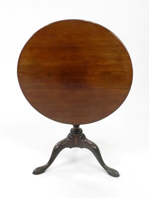 Lot 534 - A late Victorian mahogany tilt-top tripod...