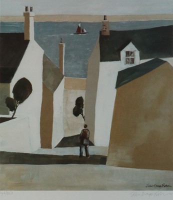 Lot 56 - John Knapp-Fisher (British 1931-2015), Buildings and Water at Conwy