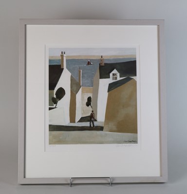 Lot 56 - John Knapp-Fisher (British 1931-2015), Buildings and Water at Conwy
