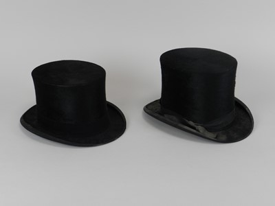 Lot 372 - Two silk top hats, the first Battersby & Co.,...