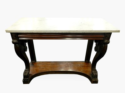 Lot 499 - A late Victorian mahogany marble-topped...