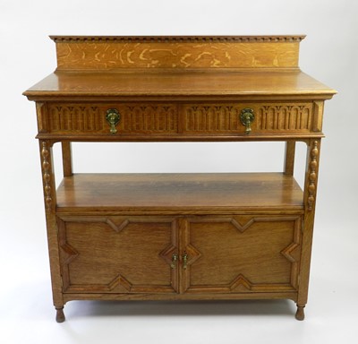 Lot 504 - A Marple and Co. light oak buffet, first half...