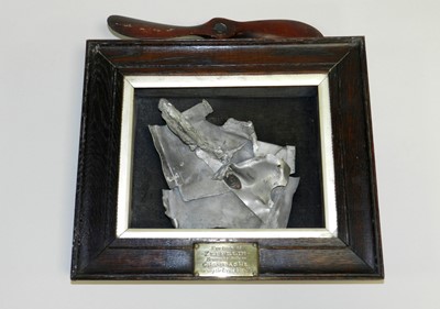 Lot 330 - Zeppelin fragment, downed over Champagne in 1917