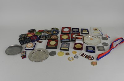 Lot 94 - A large collection of metal and cloth shooting medals