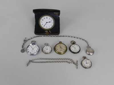 Lot 142 - A collection of pocket watches and sovereign case