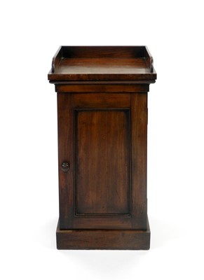 Lot 442 - A Victorian mahogany obelisk form, bedside...