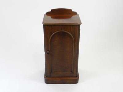 Lot 445 - A Victorian mahogany bedside or pot cupboard,...