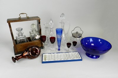 Lot 208 - A large collection of 20th-century cut, clear and coloured glassware