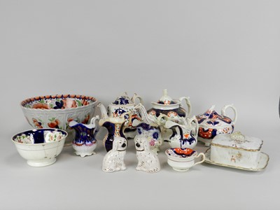 Lot 233 - A good quantity of 'Gaudy Welsh' tablewares