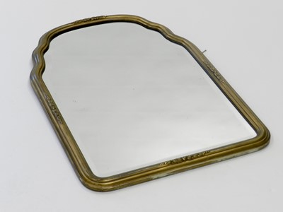 Lot 521 - A late 19th century giltwood wall mirror, of...